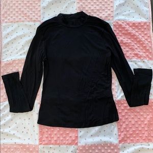 Black high neck blouse